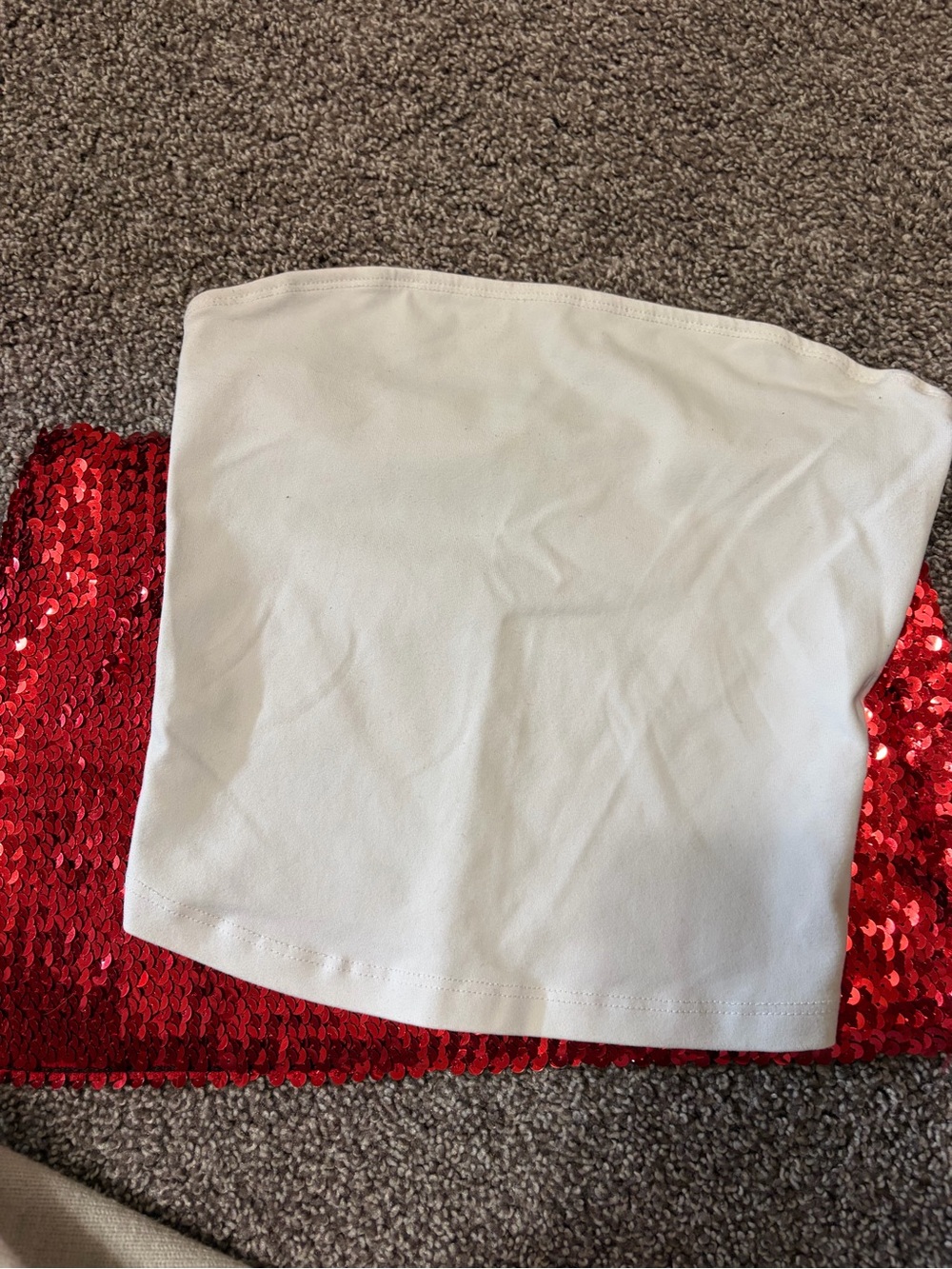 Basic White Strapless Tube Top
